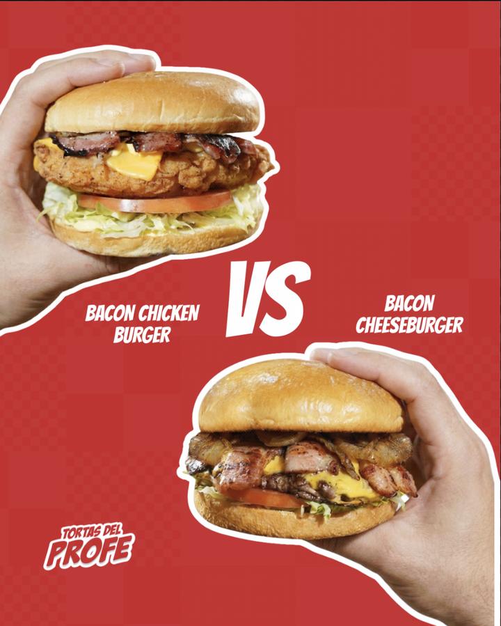 Comparativa de dos hamburguesas para Tortas del Profe