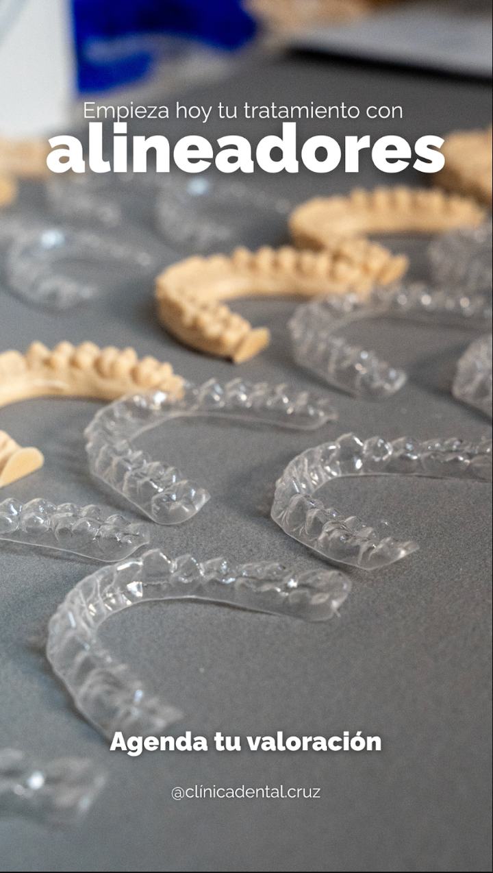Pieza de alineadores dentales para Clínica Dental Cruz