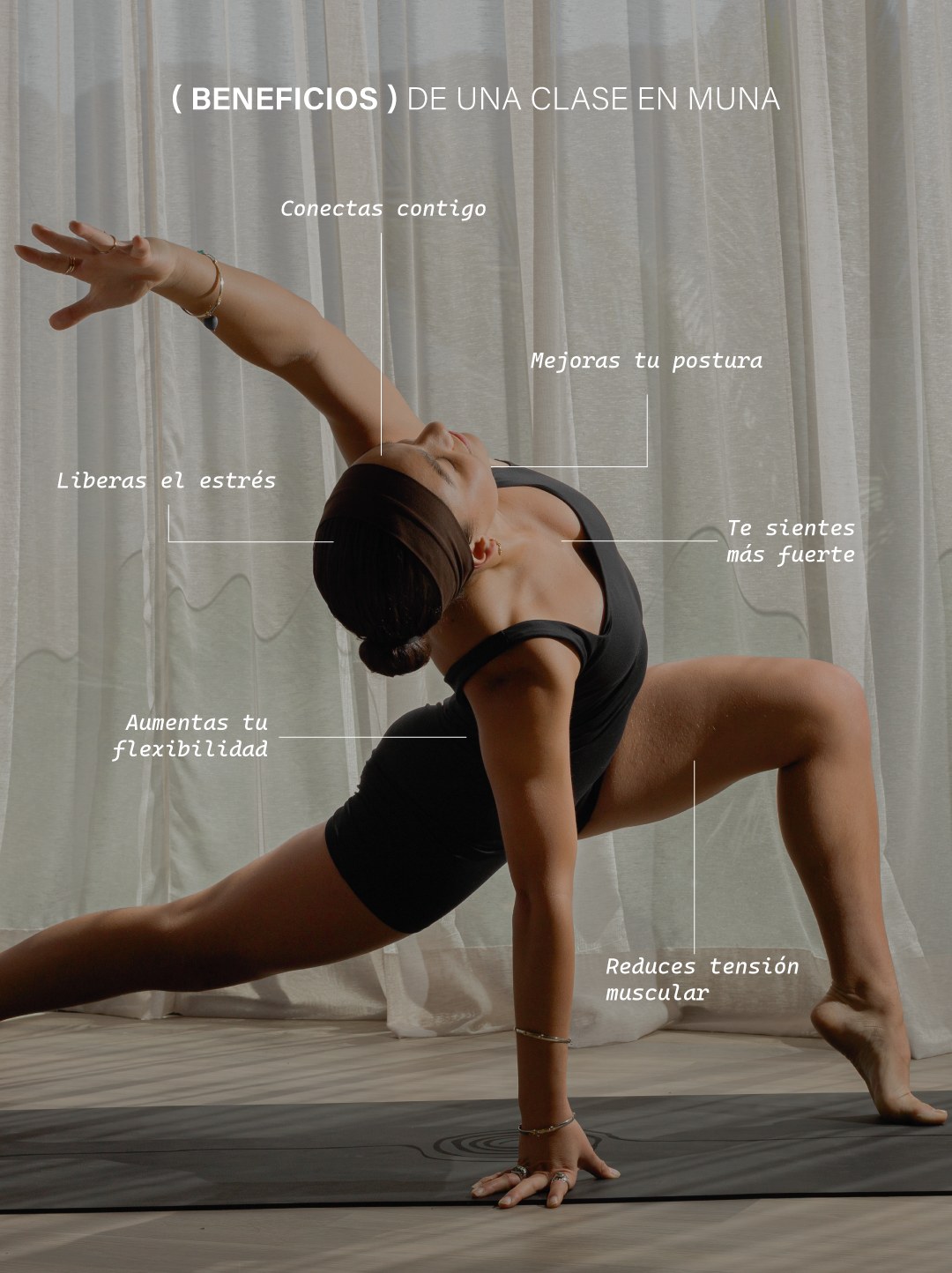 Pieza de MUNA sobre los beneficios de una clase de yoga